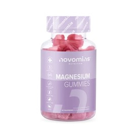 Magnesium Gummies - Vegan - 1 Month Supply - Gluten Free - Chewable Magnesium Supplements - 800mg Magnesium Citrate Providing 120mg of Magnesium - Made by Novomins