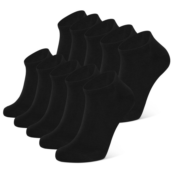 CLOSEMATE 10 Pairs Ankle Socks for Men Women Cotton Comfortable