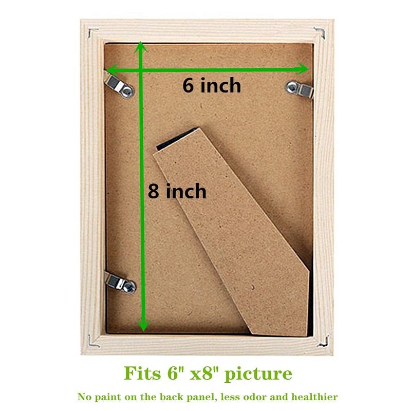 ZYUE 6x8 inch Picture Frame Made of 100% Solid Wood