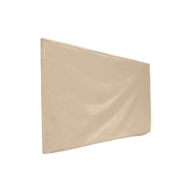 Covermates Outdoor Half TV Cover - Various Sizes, Light Weight Material, Weatherproof, Dustproof, Cinching Drawcord, Outdoor TV Covers, 55-59 Inch Screen Size, Classic Tan
