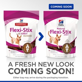 Hill's Natural Flexi-Stix Jerky, All Life Stages, Great Taste, Dog Treats, Beef, 7.1 oz Bag