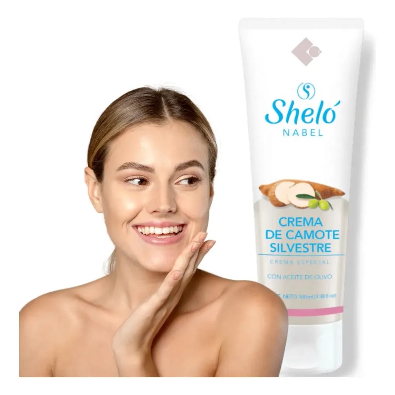 Sheló Nabel crema de camote silvestre y vitamina E, nutre