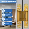 Eegoowa 6" Hidden Door Hinge/Invisible Door Silent Door Hinge 180