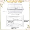 Funnymoom 100 Pack Clear Plastic Flower Corsage Plastic Box 9