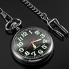 Alwesam Pocket Watch Alloy Hand Wind Mechanical Pocket Watches Men