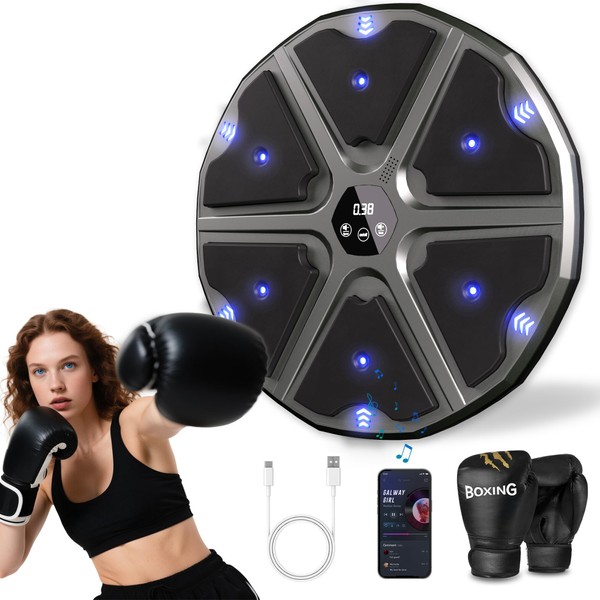 SOHOMACH Smart Music Boxing Machine Wall-Mounted for Adults & Kids,