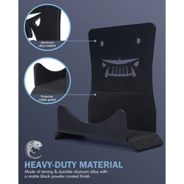 Lupar Storage Door Hangers Compatible with 1956-2024 Jeep Wrangler, Wall-Mounted Removable Door Storage Holder with Rubber Lining - 4PACK