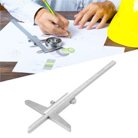 lyrlody Depth Caliper, Stainless Steel Depth Caliper for Machine Processes, 0-150 mm Marking Tools, 0.05 mm Accuracy, for Machine Processes
