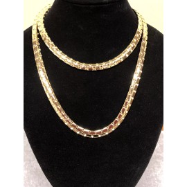 UNBRAND 14K GOLD PLATED 8.3MM CHAIN 36" LONG