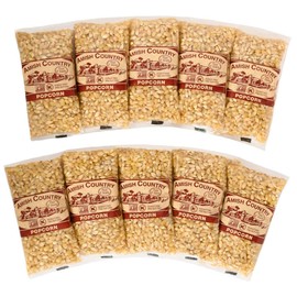 Amish Country Popcorn | 10-4 oz Bags | Baby White Popcorn Kernels | Old Fashioned, Non-GMO and Gluten Free (10-4 oz Bags)