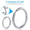 Key Rings, Sopito 100 PCS Flat Split Rings with Size