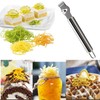 LiZEROGDAX 2Pcs Channel Knife, 2 in 1 Lemon Zester Tool,