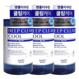 Happybath 해피바스 딥클린 타우린 쿨링케어 바디워시 900g x3개 Happybath Deep Clean Taurine Cooling Care Body Wash 900g x