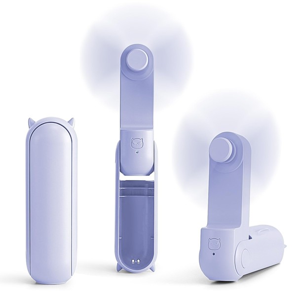 Aosun Handheld Mini Fan - 3 in 1 USB Rechargeable