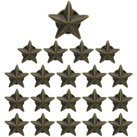 20 Pieces Star Badge Lapel Pin for 4th of July Memorial Day Veterans Day(Bronze)