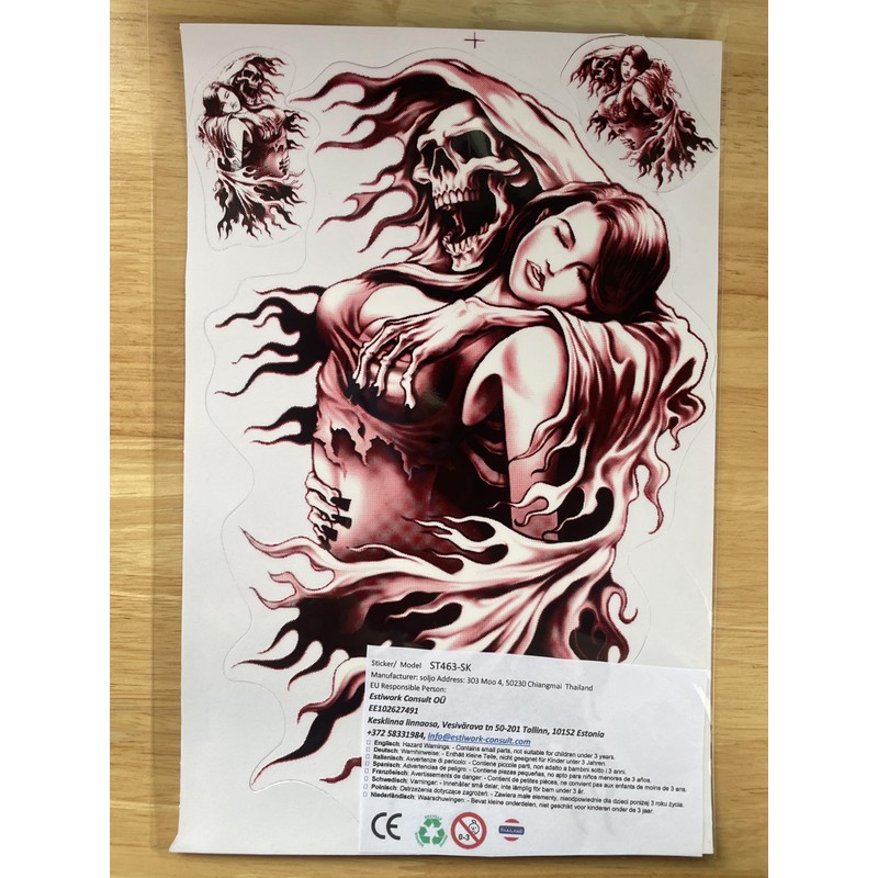 DD Skull Sticker Film