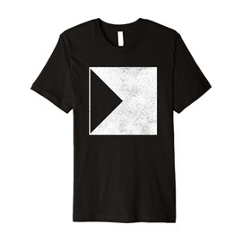 Geometric Triangle Square Shapes Geometry Art Distressed Premium T-Shirt
