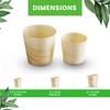Canape King Pinewood Disposable Cups - Biodegradable Natural Wooden Desert