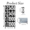 Number Stickers, 15 Sheets 360 Pcs White Mailbox Numbers Sticker,