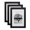 EGOFINE A5 Frames Black Set of 3,Wooden Photo Frames A5,14.8x21cm