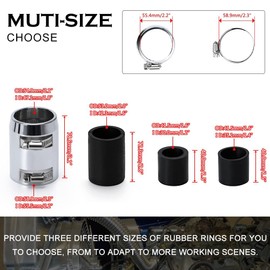 Universal 48inch Flexible Radiator Coolant Hose Stainless Steel Kit with 4Pcs Cap Clamp Silver