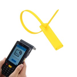 LeadSeals High Security UHF RFID Plastic Seal Tags Pull Tight Numbered Plastic Security Seals RFID Anti Tamper Truck Seal Trail Shipping Self-Locking Tags for Warehouse and Logistics 100 PCS