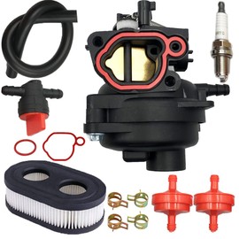 LIZAPUS Carburetor Carb Compatible with Briggs & Stratton 140cc 150cc 5.5HP 6.25HP 6.75HP 7.25HP Engine Air Filter kit
