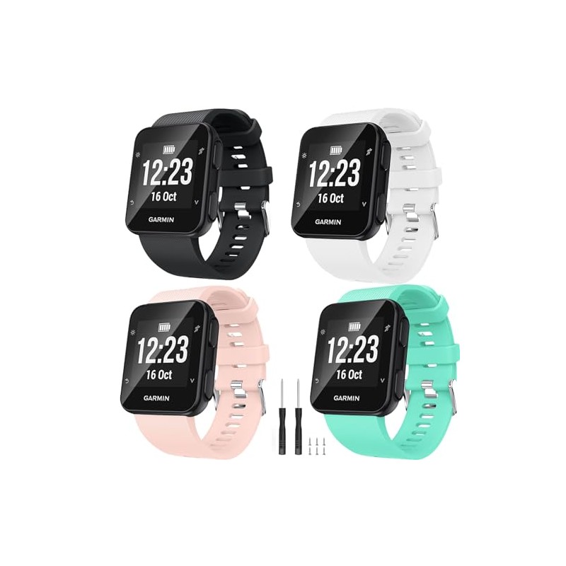BaayCerrie for Garmin Forerunner 35 Watch Band Replacement, Soft Silicone