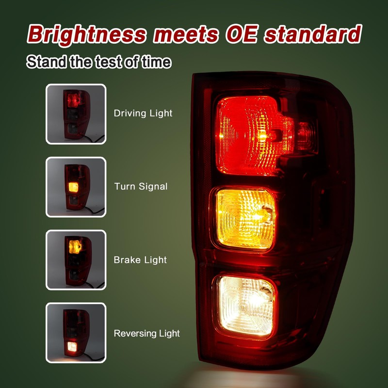 Tail Lights Includes Light Bulb and Harness Compatible with 2019
