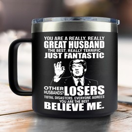 VIWIS Christmas Gifts for Husband from Wife - Husband Christmas Gifts - Gifts for Husband Christmas, Husband Gifts, Birthday Gifts for Husband, Husband Birthday Gifts, Gifts for Him Husband Mug 14Oz