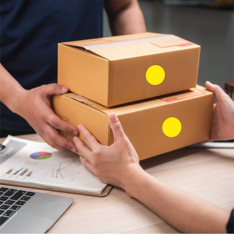 PARLAIM 1 Inch Round Permanent Adhesive Color-Code Dot Stickers,1000 per