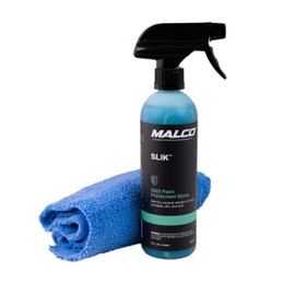 Malco SLIK SiO2 Paint Protection Spray with Microfiber Towel – Rejuvenates and Protects Vehicle Exterior Finishes/Shine, Protect, and Beautify Your Vehicle/Deep Shine on All Surfaces / 16oz (264016)