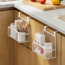 Storage organizer basket bed steel basket net basket White 10ea