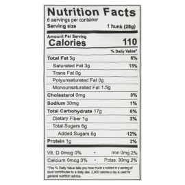 UD_Heavenly Hunks Case of 6 6 Oz Oatmeal Cookie with White Chocolate Grain Snacks