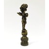 Lamp Finial-Cherub-Antique Brass Finish, Highly Detailed Metal Casting