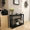 Yaheetech Console Table for Entryway, 2 Tier Entryway Table Bookshelf