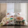 Bebejan Antique Flowers Ivory 5 Piece Reversible Comforter Set in