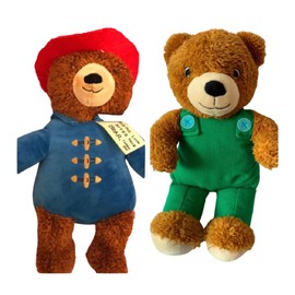 Weighted stuffed animal, Corduroy Bear plush with 3 lbs OR Paddington with 4 lbs, washable plush buddy, paddington teddy bear characters