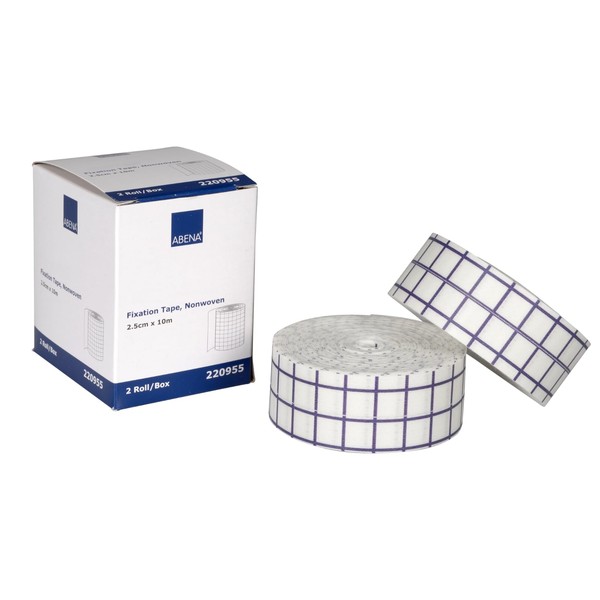 ABENA ABENA Fixierpflaster 10 m x 2,5cm Rolle, Weiss, Verpackt