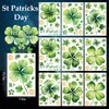 AOWDIAO 10 Sheets Shamrock Window Clings St. Patrick's Day Decorations