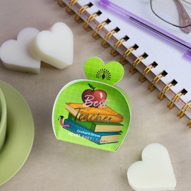 The English Soap Company Heart Guest Soaps Scented Set of 3 x 20g (Best Teacher - Orchard Grove)