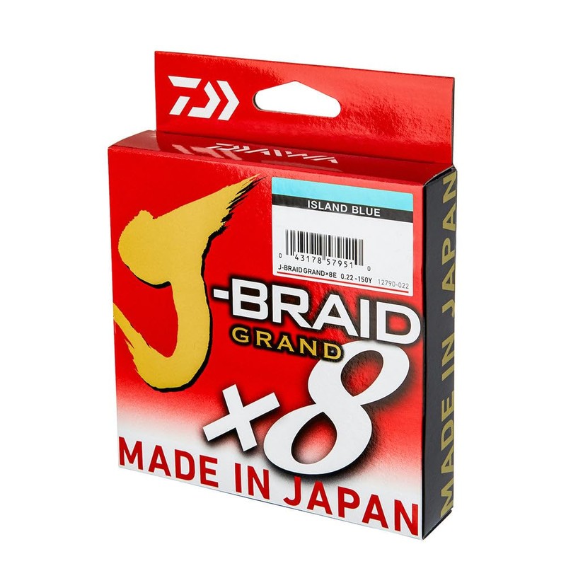 Daiwa J-Braid Grand X8 Blue 0.13, 8.5 kg, 135 m