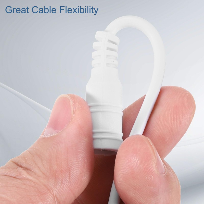 sourcing map 5pcs DC Power Pigtails Cable, 5.5 x 2.1mm