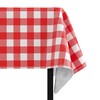 Red Gingham (Checkerboard) Vinyl Tablecloths - 54 In. X 108