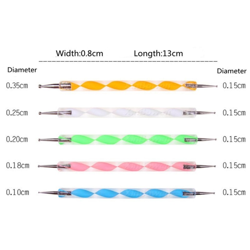 COMIART Ball Styluses Dotting Tool Set for Embossing Pattern Clay