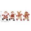Viaecone 4 Pack Plush Christmas Ornaments