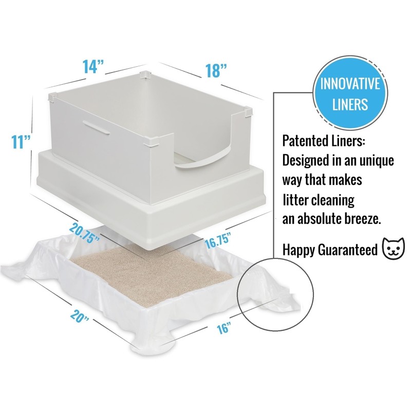 SpeedySift V2 Deluxe Cat Litter Box Starter Kit, Includes 56ct