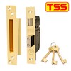 TSS British Standard Mortice Sash Lock 2.5" (68mm) Brass with