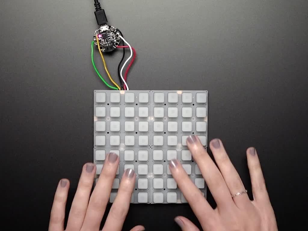 Adafruit Trellis Monochrome driver PCB voor 4x4 toetsenbord en 3mm LED