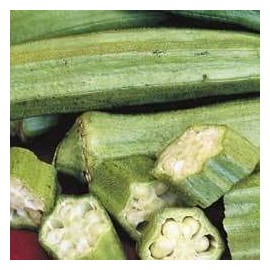 Okra Clemson Spineless Great Heirloom Vegetable by Seed Kingdom (1/4 Lb Seeds)